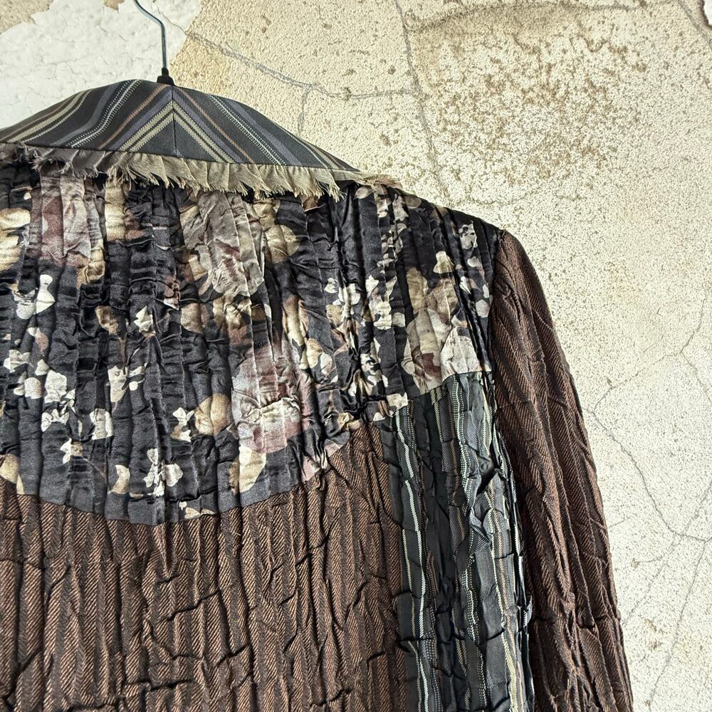 Alberto Makali Blazer Patchwork Blazer Crinkle Fl… - image 6